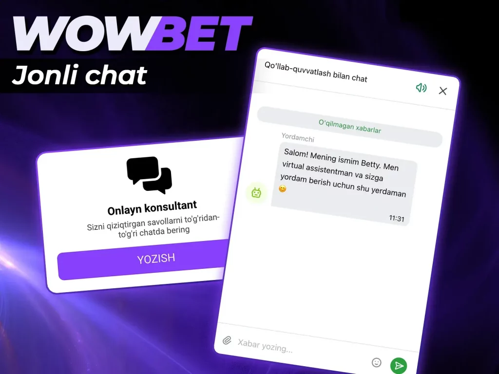 wowbet jonli chat