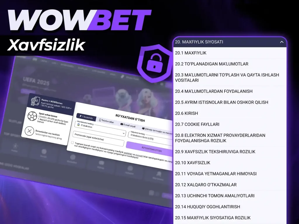 wowbet xavfsizlik